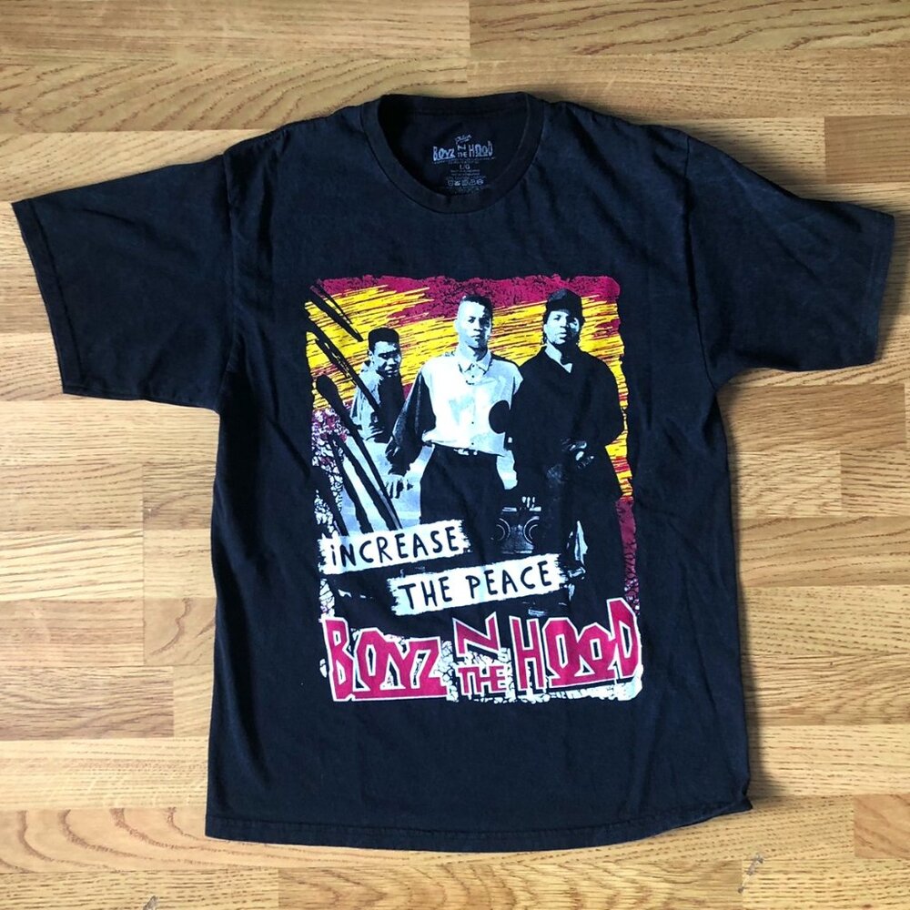 BOYZ N THE HOOD (Size L) "Increase The Peace" Graphic T-Shirt